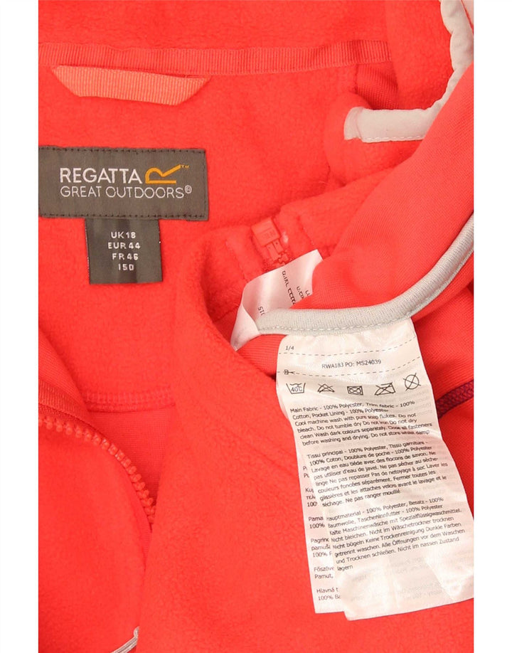 Giacca da ginnastica da donna in pile Regatta UK 18 XL poliestere rosso