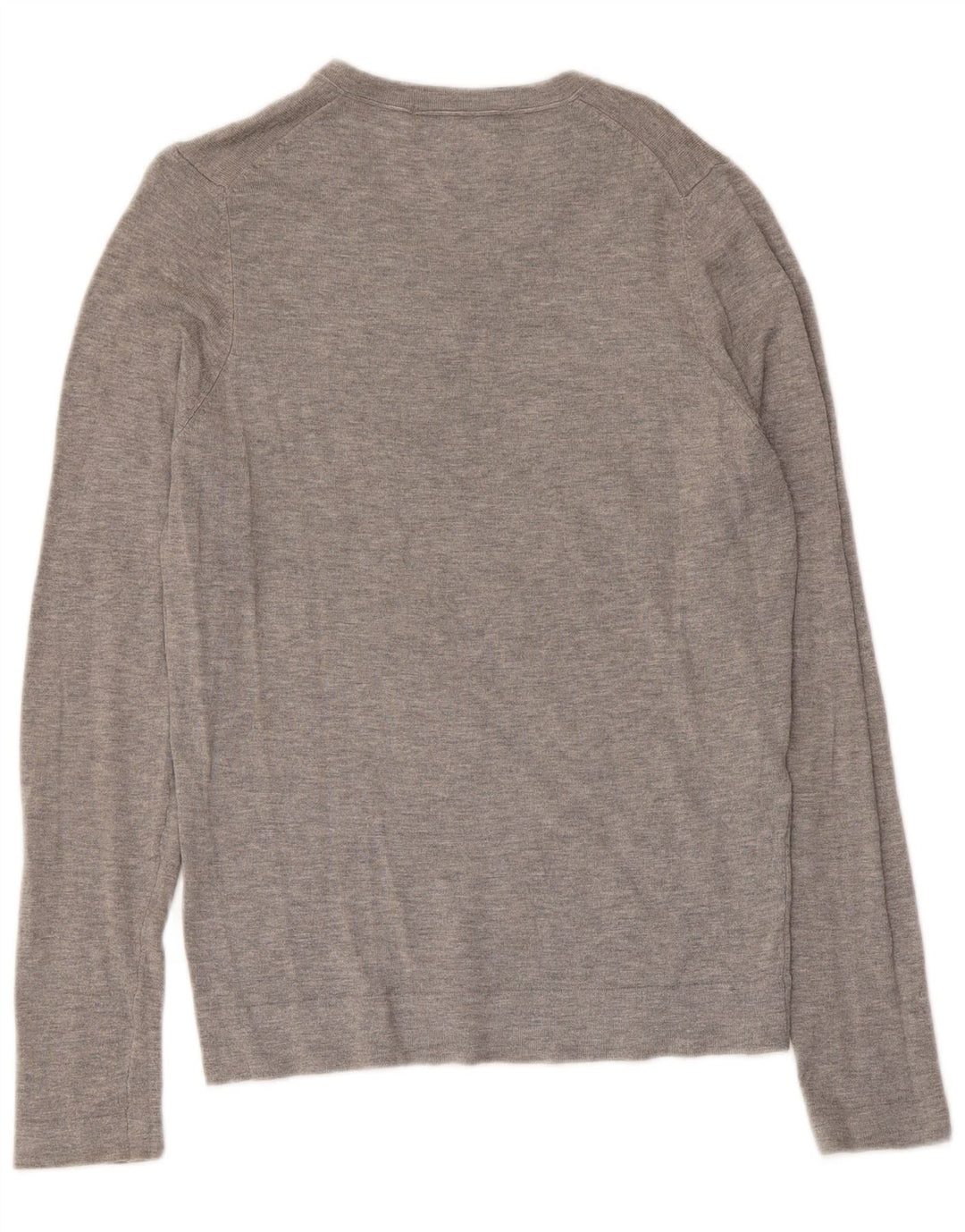 Maglione Zara da uomo con scollo a V piccolo grigio