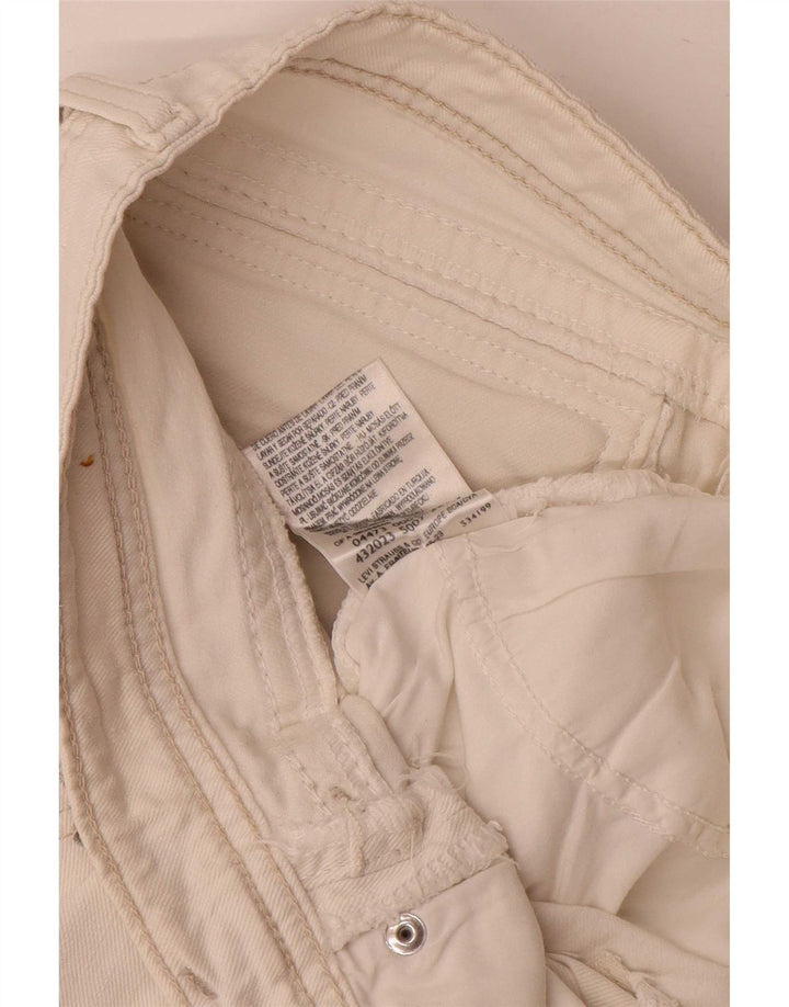 Levi's Pantaloncini di jeans da donna medi W28 Cotone bianco