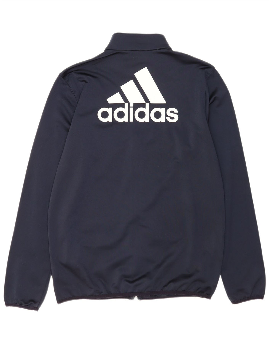 Giacca da ginnastica grafica da ragazzo Adidas 15-16 anni in poliestere blu navy