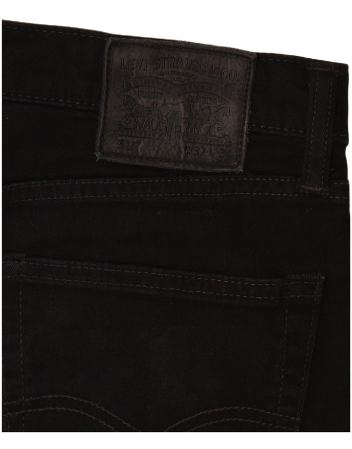 Jeans Levi's Uomo 511 Slim W32 L30 Cotone Nero