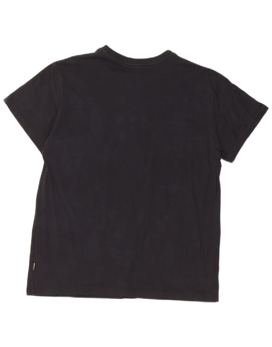 CONVERSE Womens Graphic T-Shirt Top UK 14 Medium Black Cotton