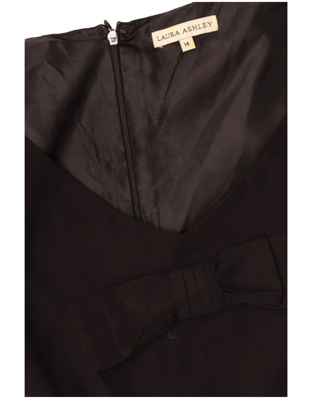 Abito tubino da donna Laura Ashley UK 14 Grande poliestere color block nero