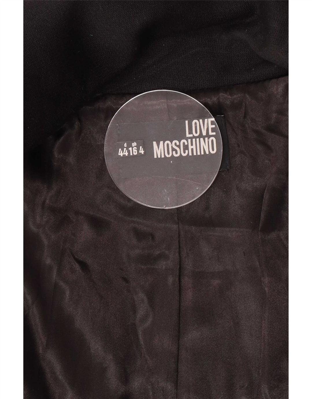 Cappotto da donna Moschino UK 16 grande nero