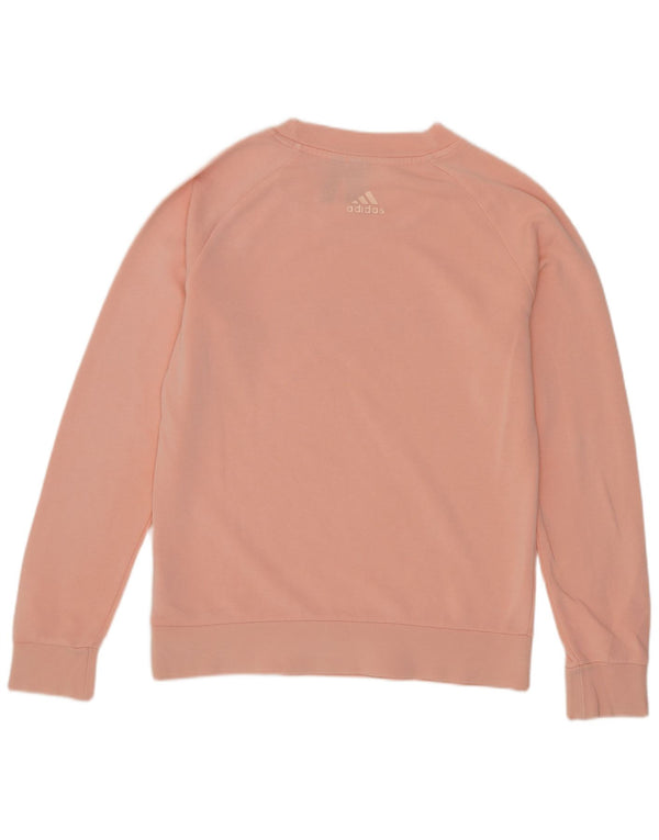 Felpa grafica da donna Adidas Jumper UK 8/10 Small Rosa