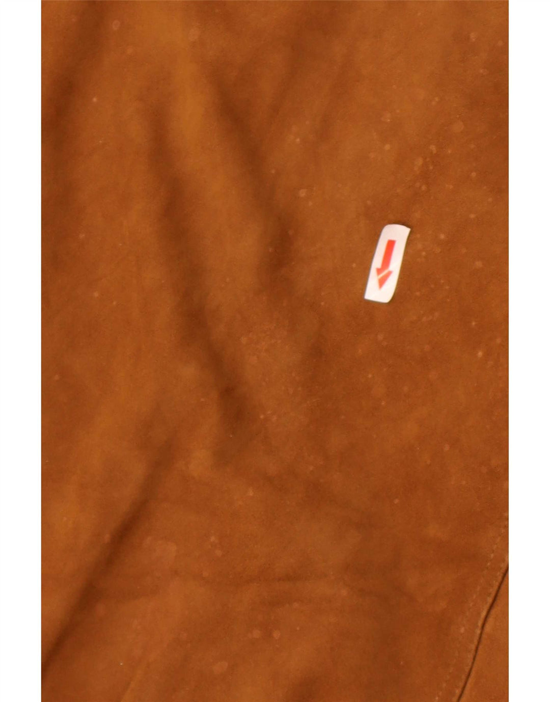 Giubbotto bomber vintage in pelle scamosciata da uomo IT 48 in pelle marrone medio
