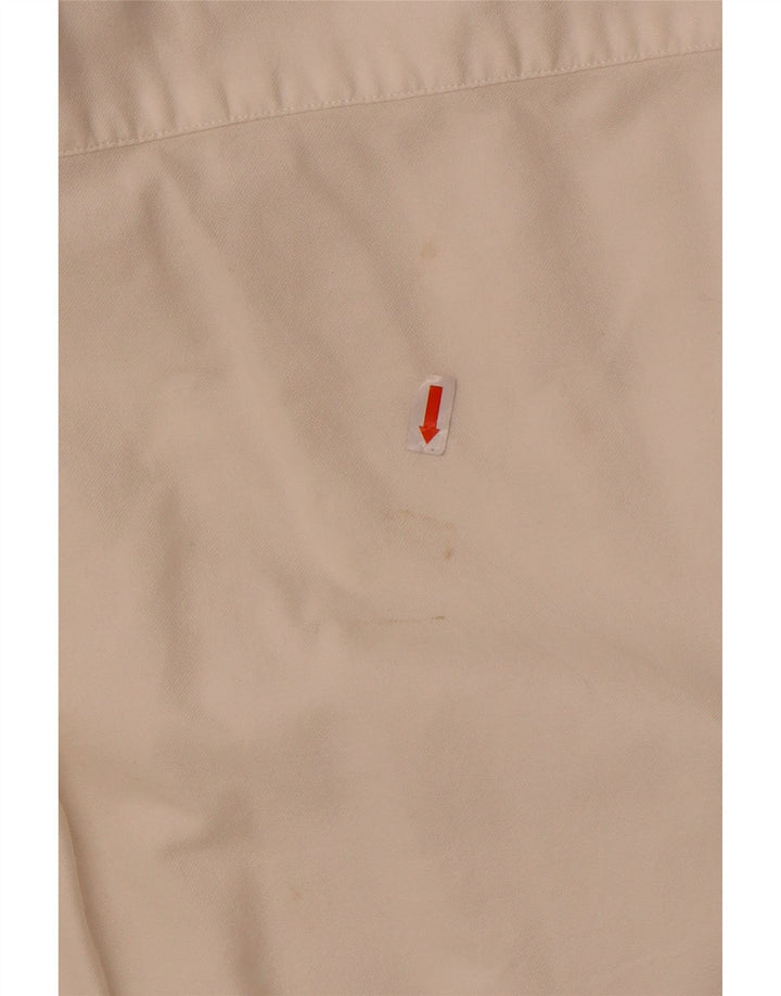 Camicia da uomo Tommy Hilfiger grande in cotone bianco sporco