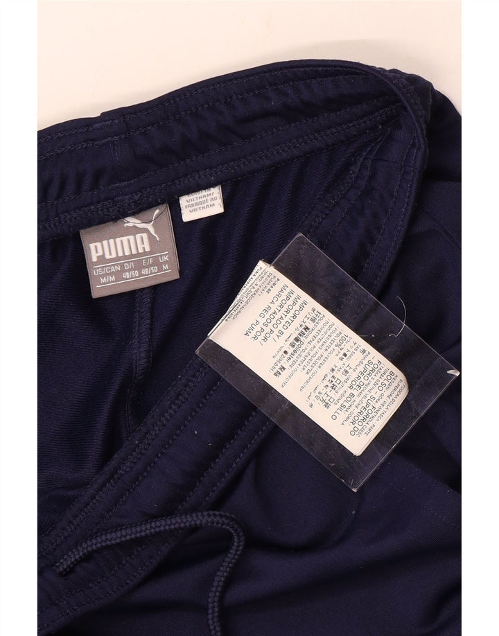 Pantaloni da tuta da uomo Puma Medium in poliestere blu navy