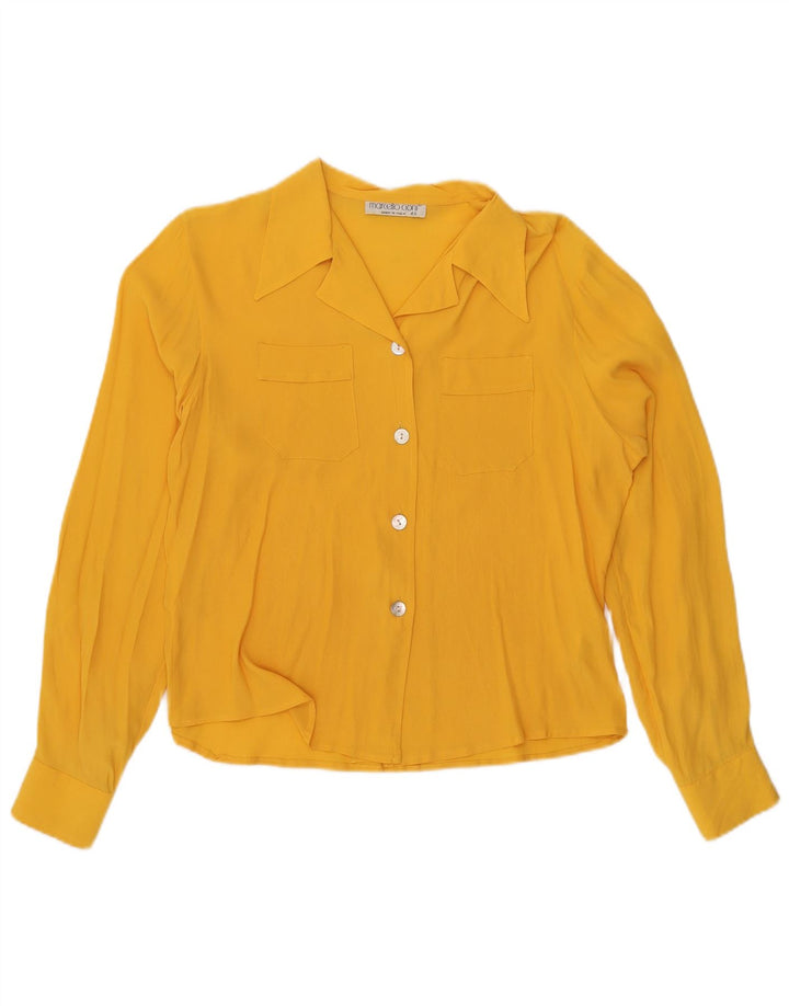 Marcello Cioni Camicia Camicetta Donna IT 46 Large Acetato Giallo