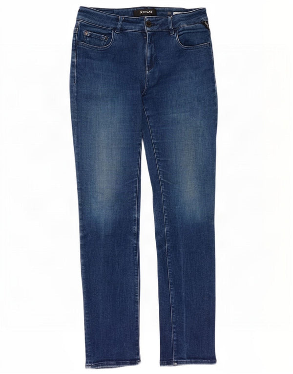 Jeans slim da donna Replay W28 L30 cotone blu