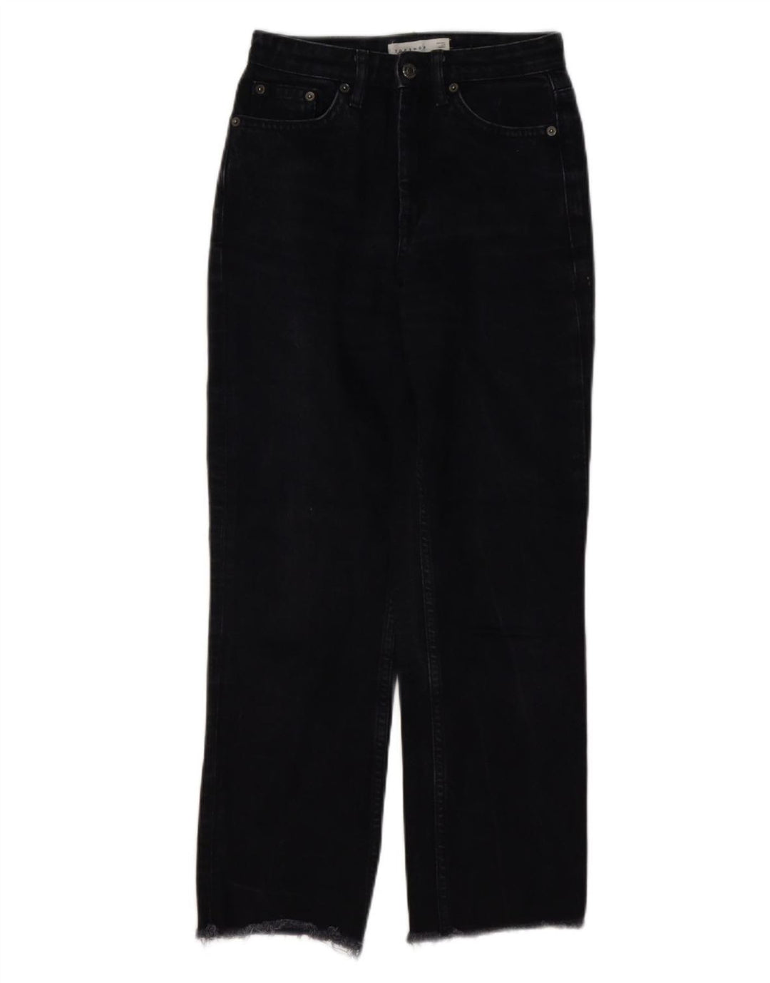 Jeans dritti da donna Topshop W25 L26 cotone nero