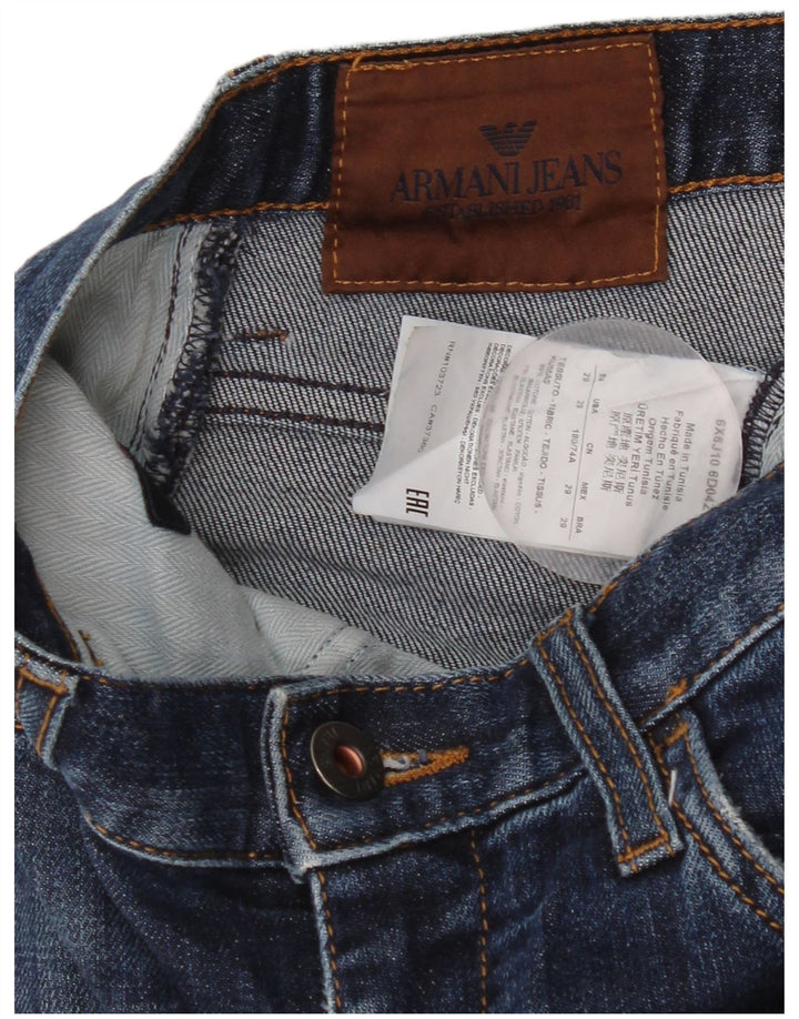 Jeans slim da donna Armani W29 L29 cotone blu