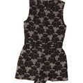 WAREHOUSE Womens Sleeveless Playsuit UK 8 Small  Grey Floral Polyester Vintage Warehouse and Second-Hand Warehouse from Messina Hembry 