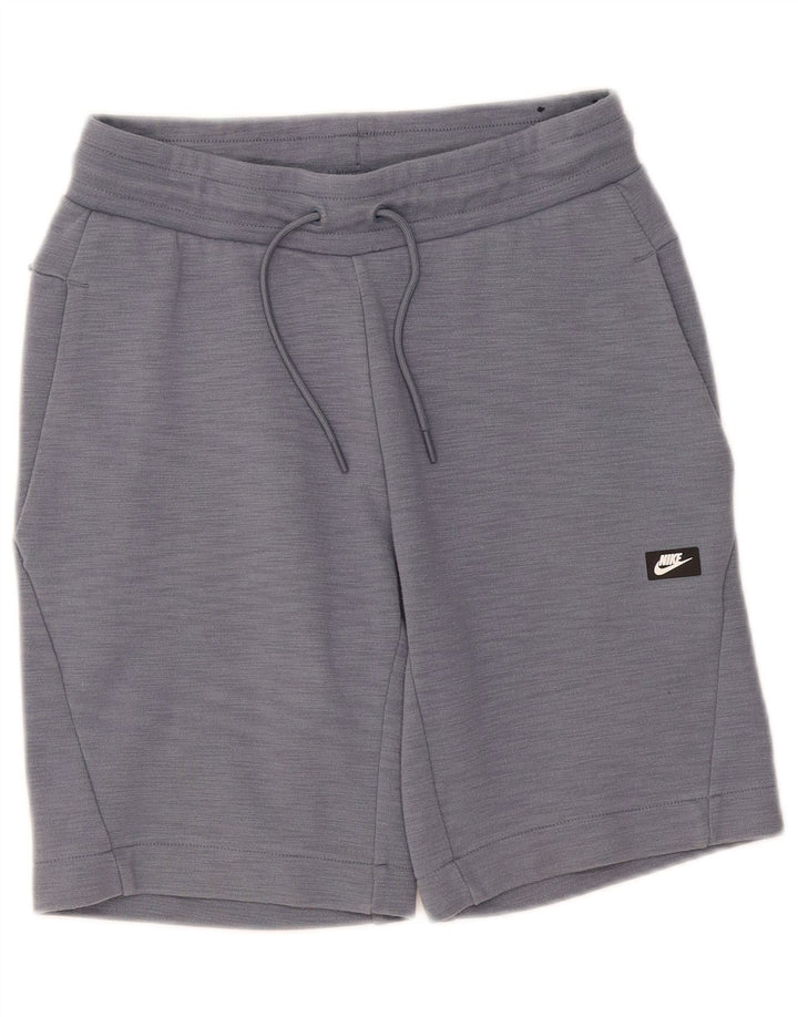 Pantaloncini sportivi Nike da uomo piccoli in cotone screziato blu navy