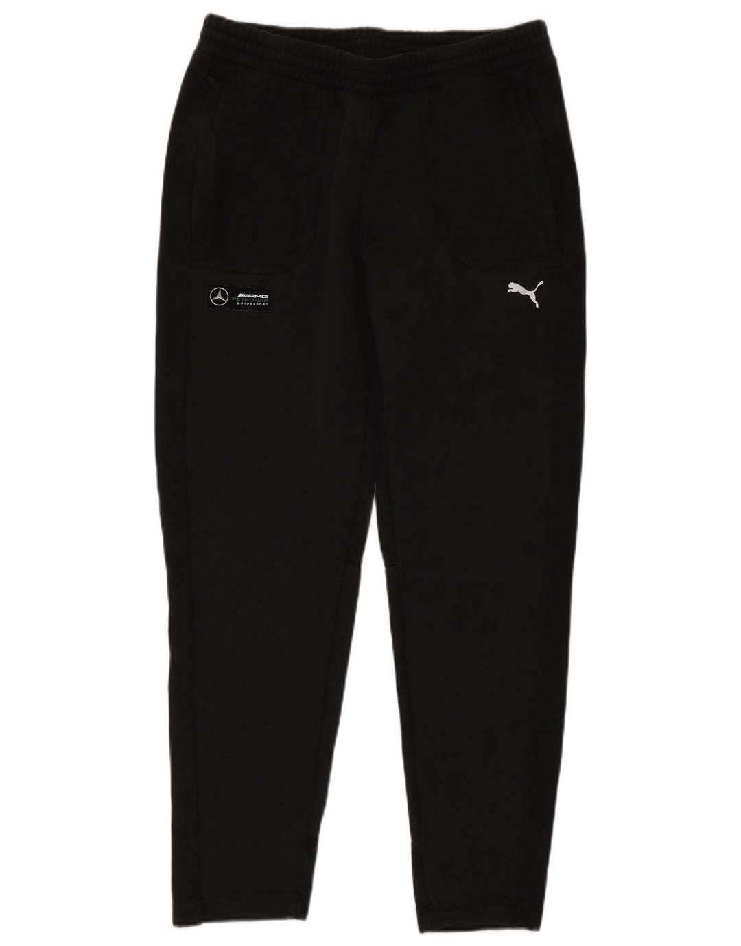 Pantaloni da tuta da uomo Puma in cotone nero medio