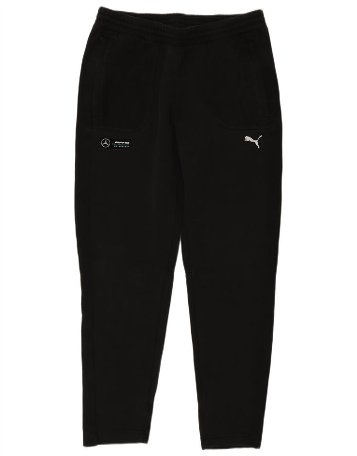 Pantaloni da tuta da uomo Puma in cotone nero medio