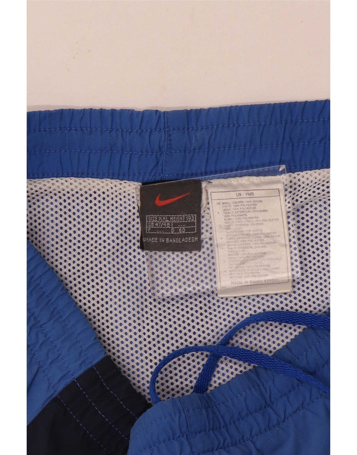 Pantaloncini sportivi Nike da uomo 2XL in nylon color block blu