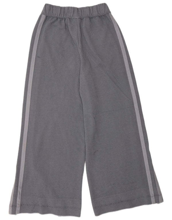 Pantaloni da tuta da donna Adidas a gamba larga Joggers UK 12 Cotone grigio medio
