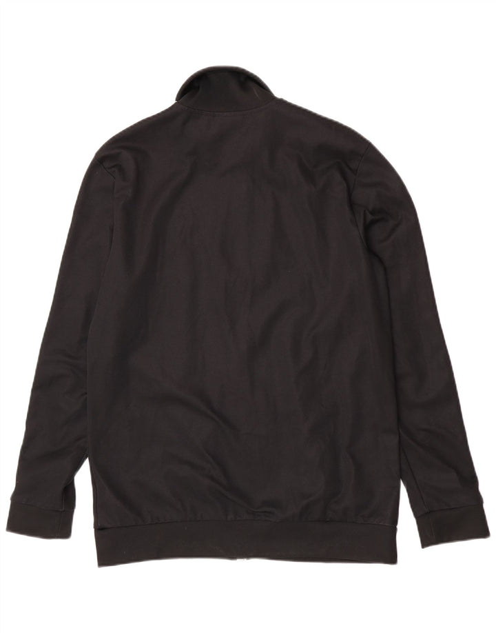 Giacca da ginnastica da uomo Adidas, giacca media, in cotone nero