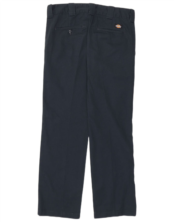 Pantaloni chino dritti slim fit da uomo Dickies W32 L32 poliestere blu navy