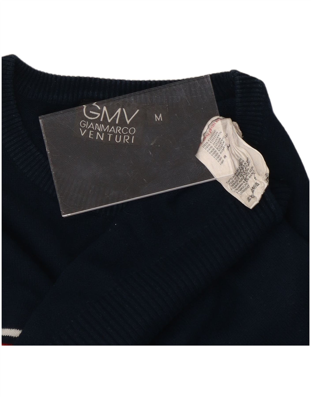 GIAN MARCO VENTURI Maglione girocollo da donna UK 14 Blu navy medio