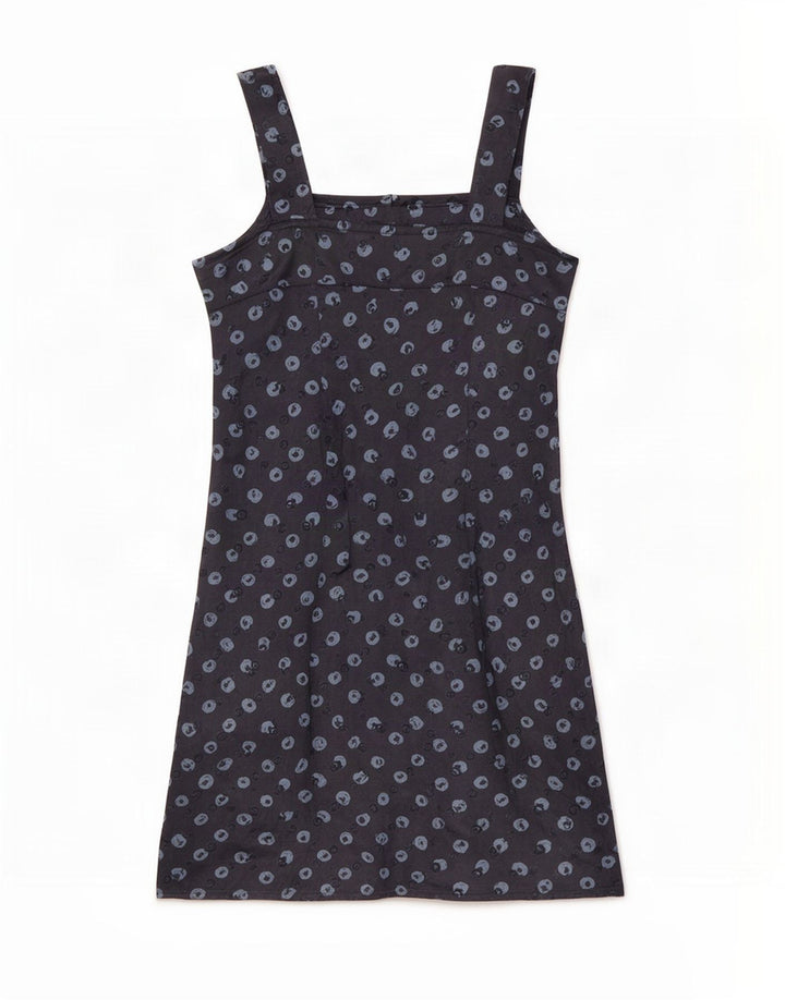Vestito prendisole modello astratto da donna Benetton UK 6 XS Blu Navy