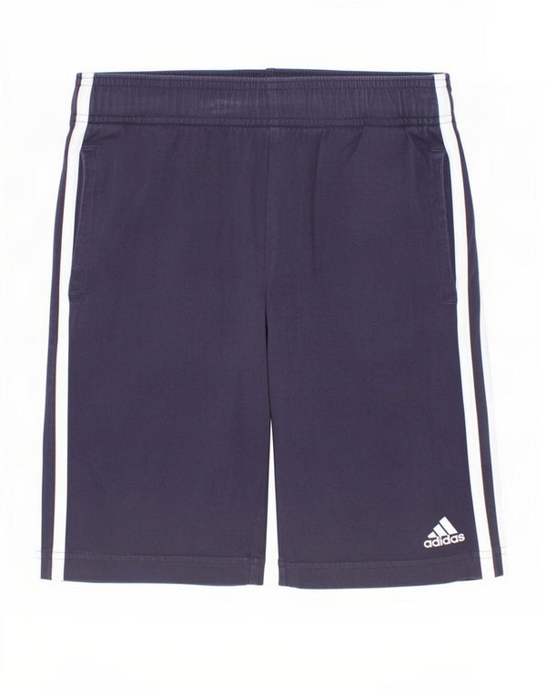 Pantaloncini sportivi Adidas da bambino 11-12 anni in cotone blu navy