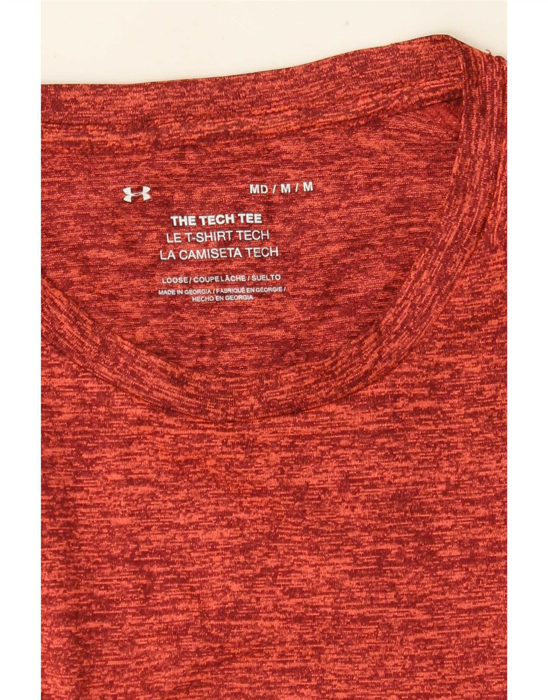 Maglietta da uomo Under Armour Top rosso medio chiazzato