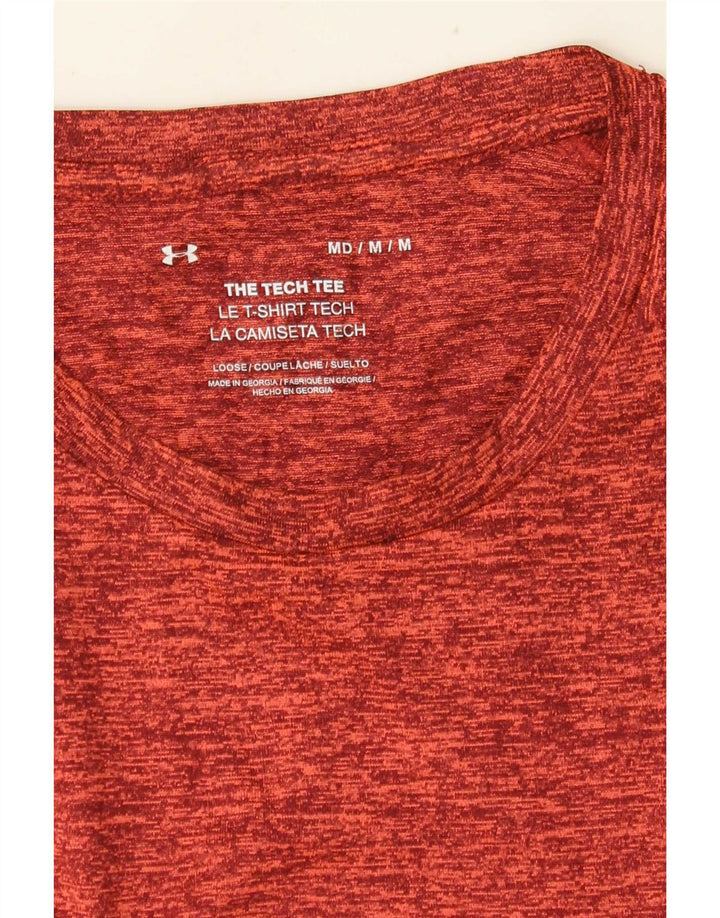 Maglietta da uomo Under Armour Top rosso medio chiazzato
