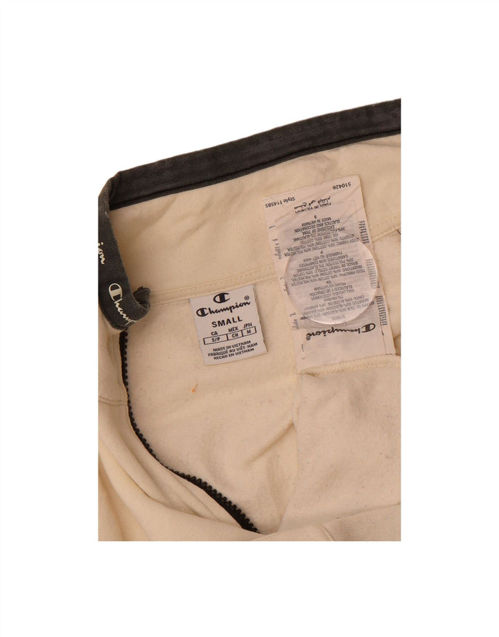 CHAMPION Womens Graphic Tracksuit Top Jacket UK 10 Small Beige Cotton Vintage Champion and Second-Hand Champion from Messina Hembry 