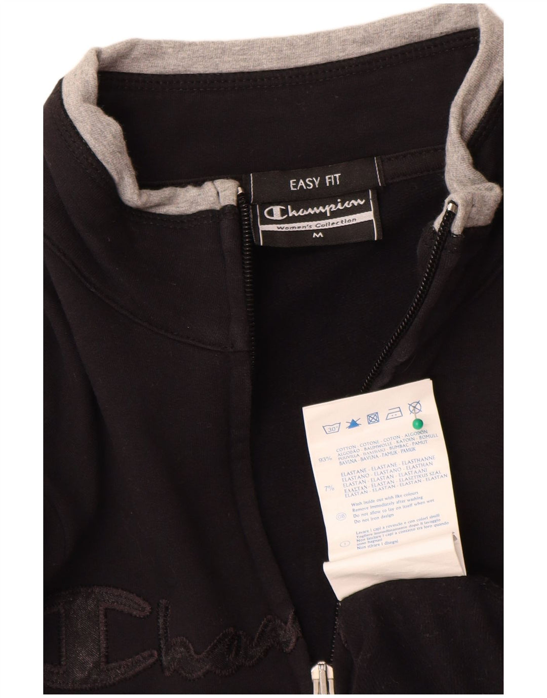 Giacca sportiva da donna con grafica Easy Fit Champion UK 14 media nera