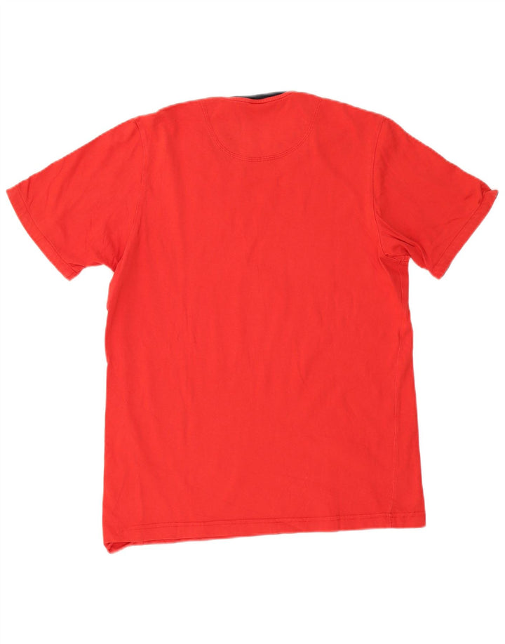 T-shirt grafica da uomo Adidas Top in cotone rosso medio