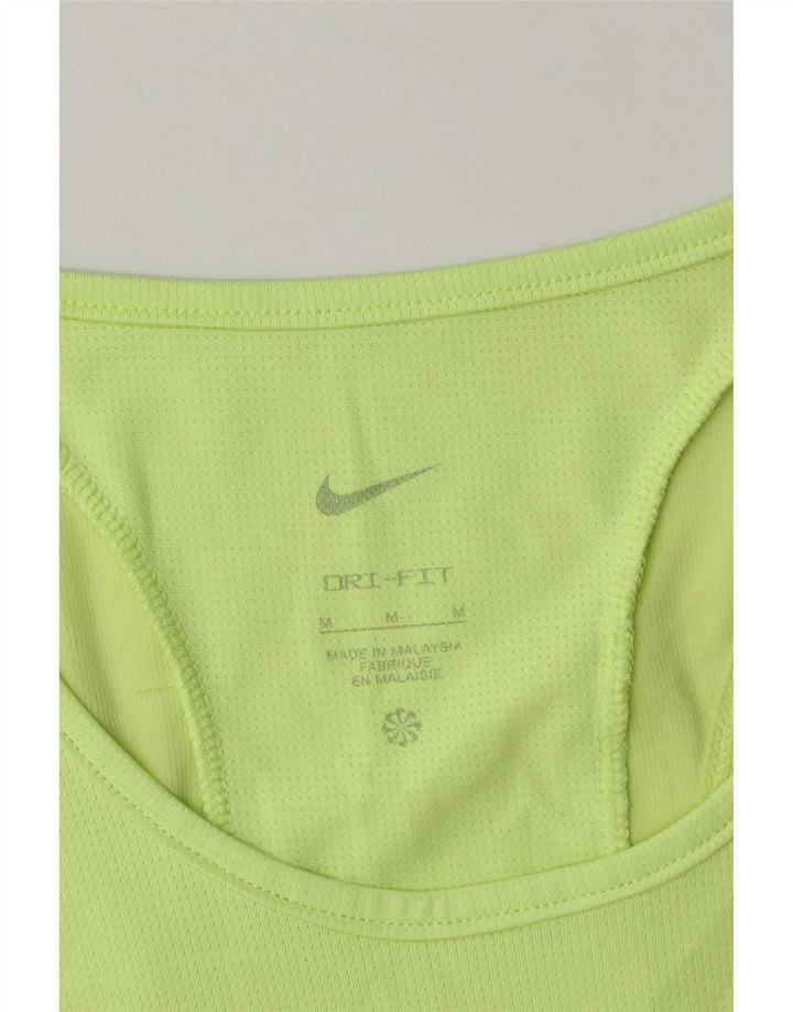 Canotta corta Nike Dri Fit da donna UK 12 verde medio