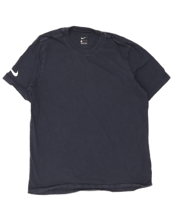 T-shirt da uomo Nike Top Large in cotone blu navy