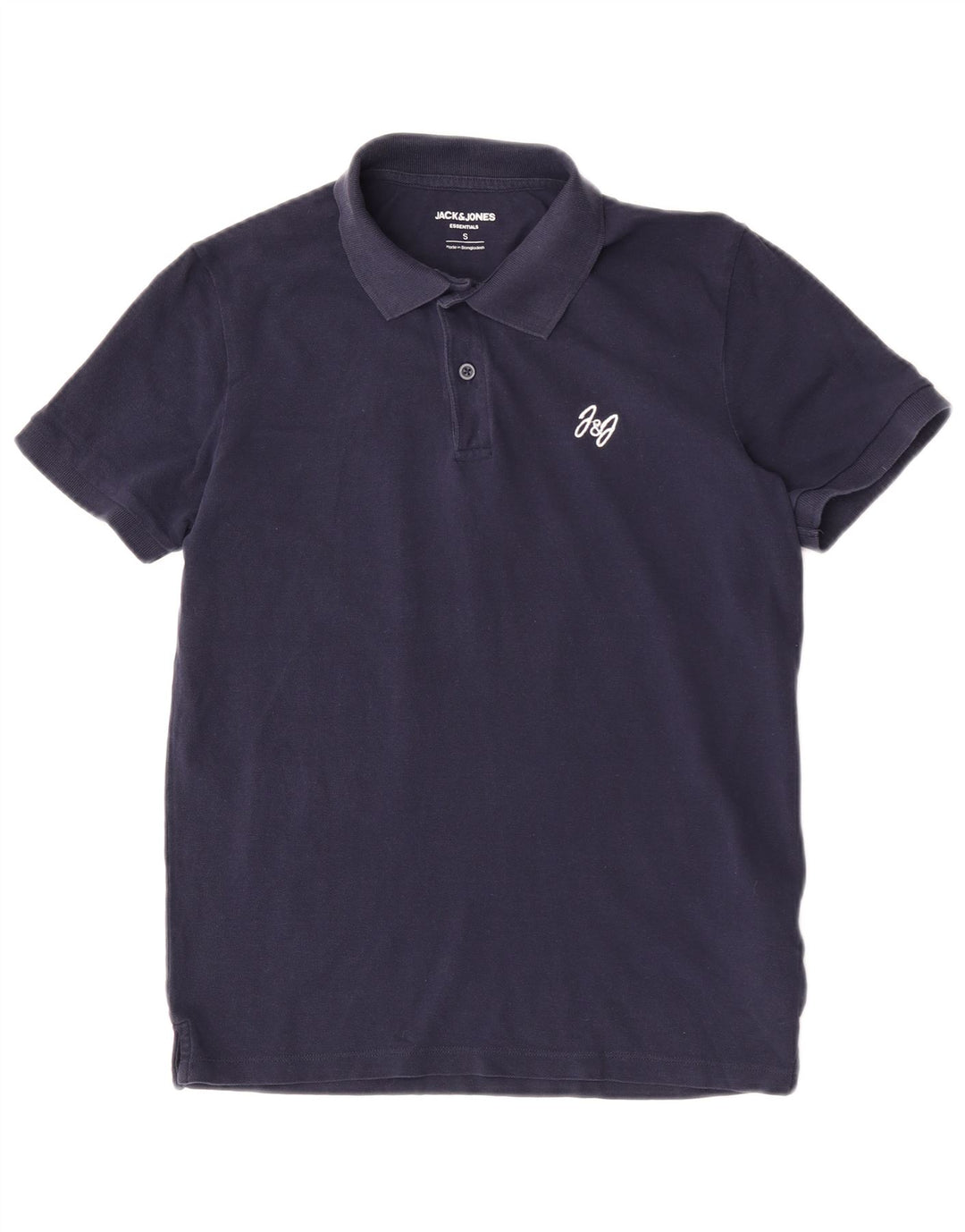 Polo da uomo Jack & Jones piccola in cotone blu navy