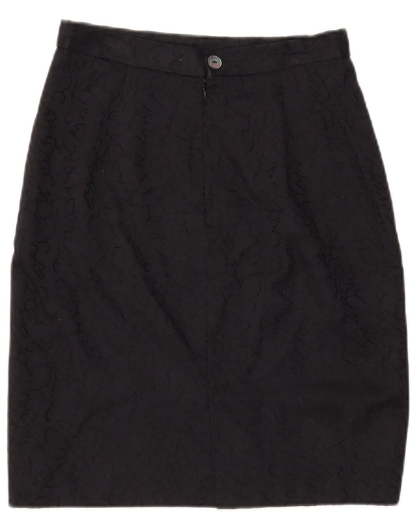 Gonna tubino da donna Nazareno Gabrielli IT 44 media W28 cotone floreale nero