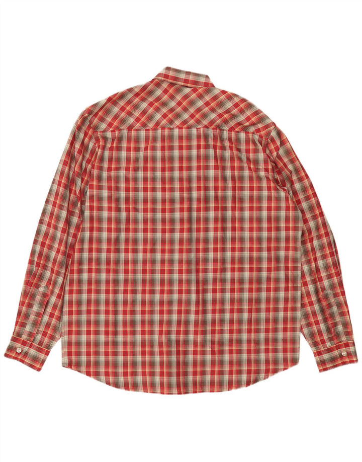 Camicia da uomo BAILO 2XL Poliestere a quadri rossi