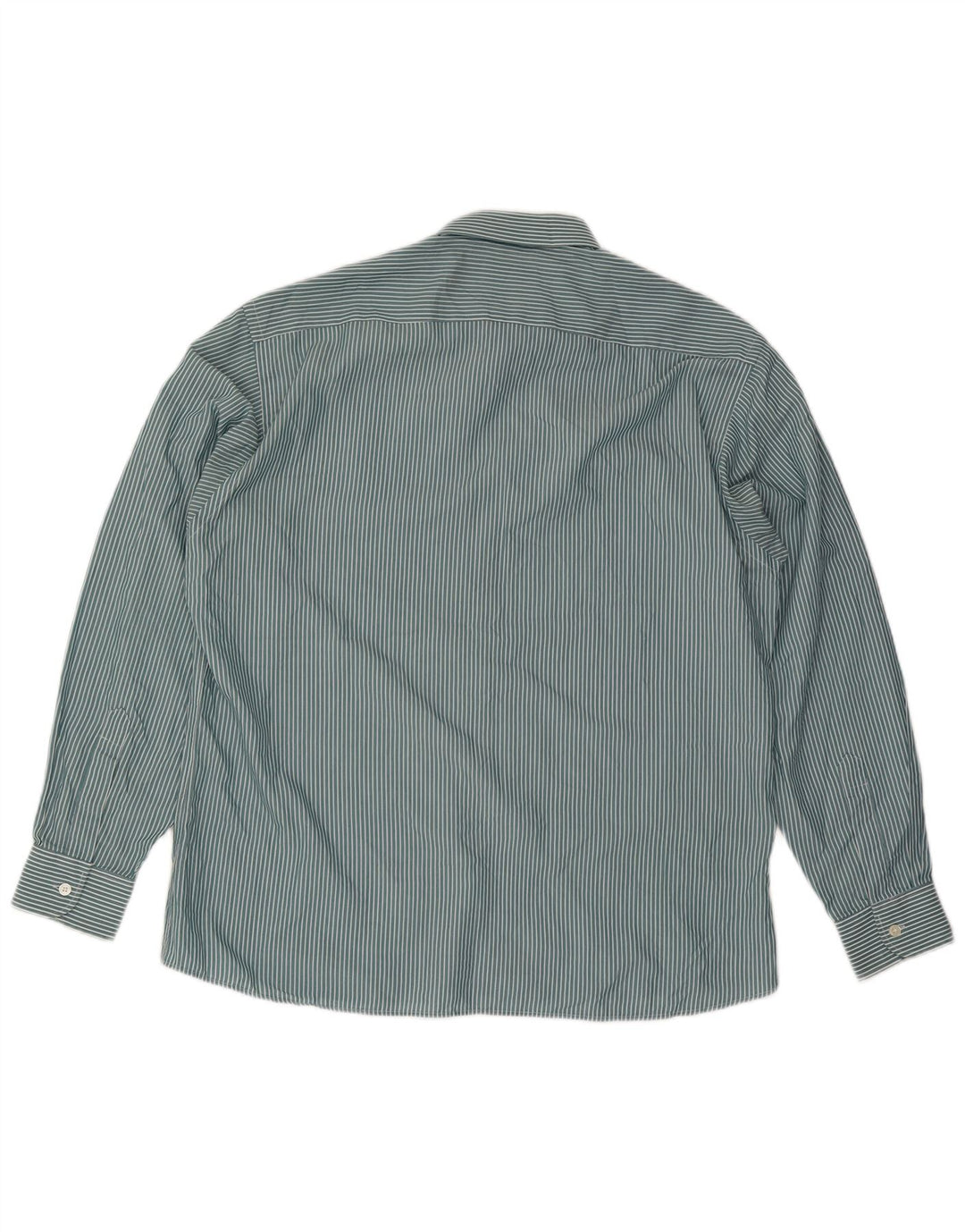 Camicia da uomo Pierre Cardin taglia 43 XL gessato blu