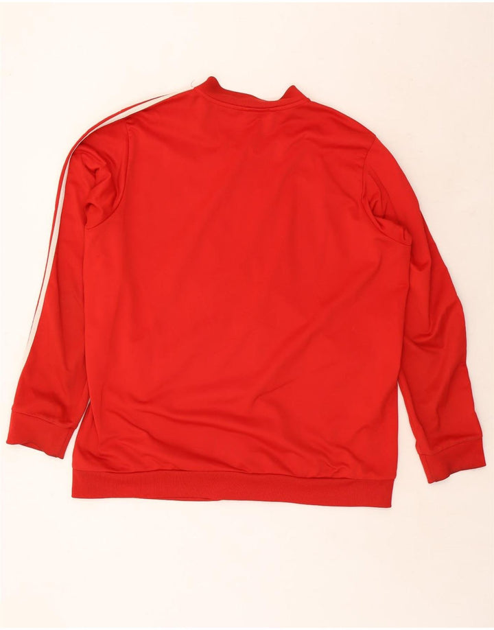 Giacca da tuta da uomo ADIDAS 2XL rossa in poliestere