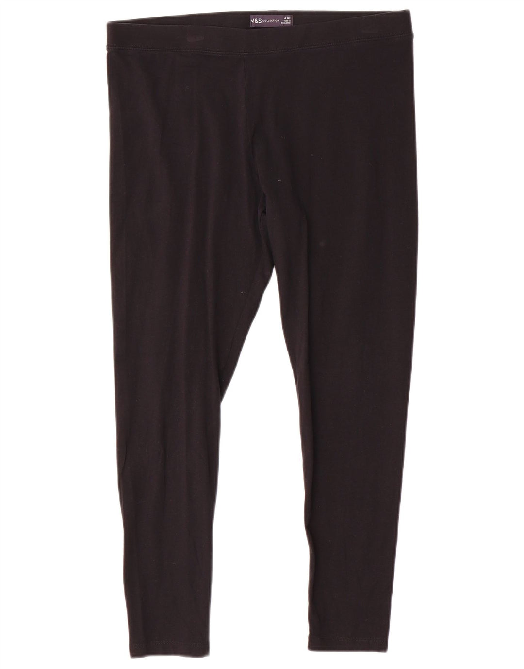 Leggings da donna Marks & Spencer UK 14 grande cotone nero