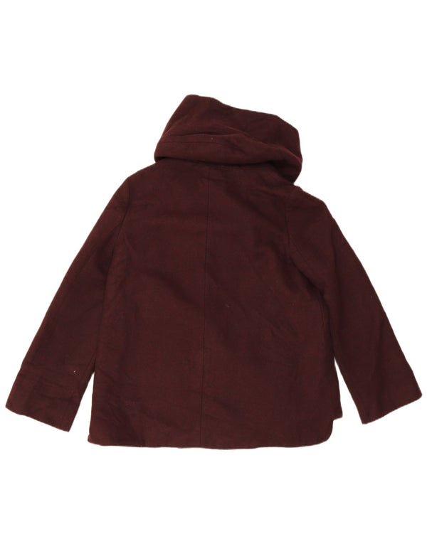 Giubbotto bomber con cappuccio da donna Zara UK 14 Acrilico bordeaux medio