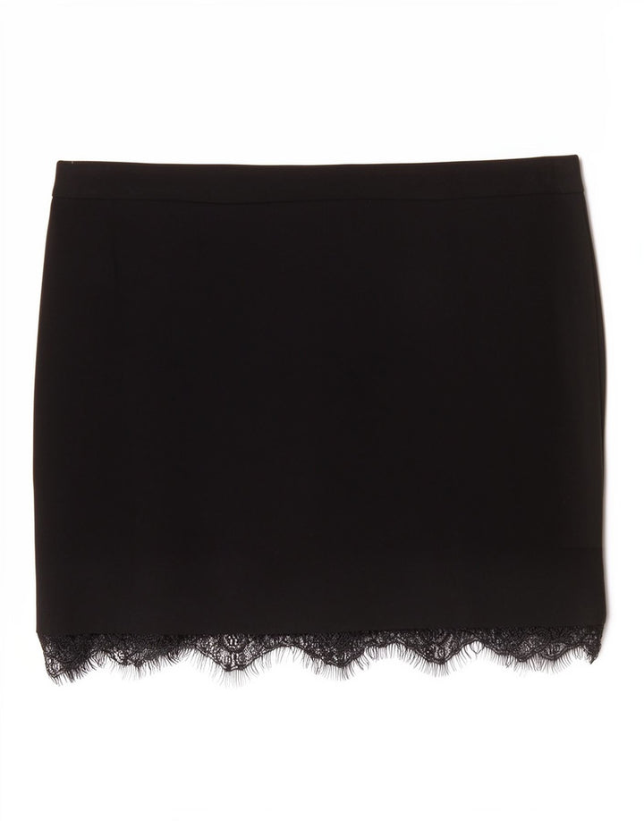 Minigonna a vita bassa da donna Guess W29 media nera in Lyocell