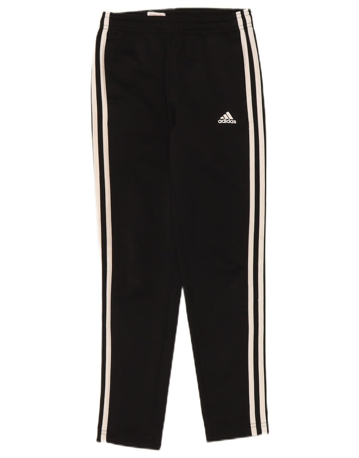 Pantaloni della tuta da ragazzo Adidas 9-10 anni in poliestere nero