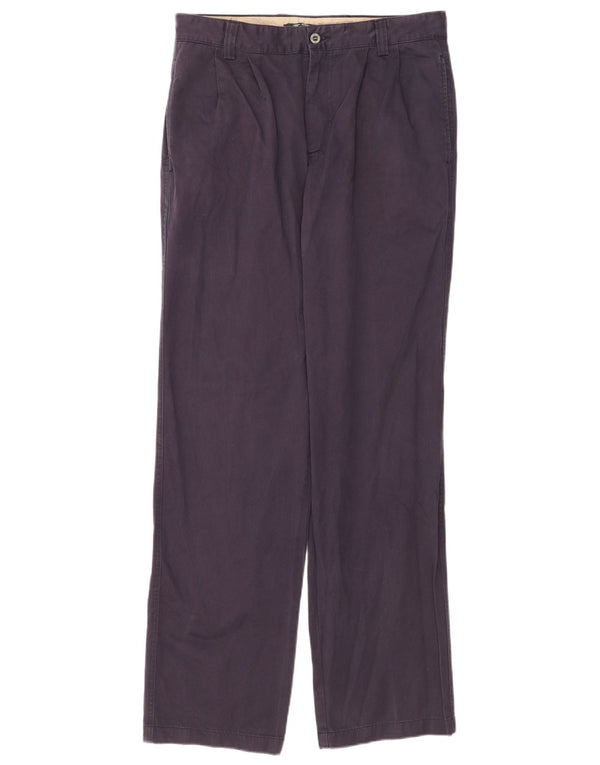 Pantaloni chino dritti da uomo dalla vestibilità classica Dockers W32 L34 in cotone blu navy