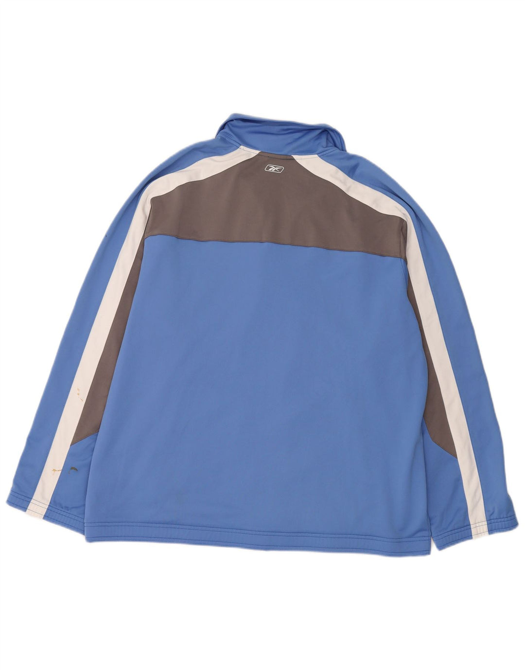 Giacca da ginnastica Reebok da uomo con vestibilità regolare, XL, in poliestere color block blu