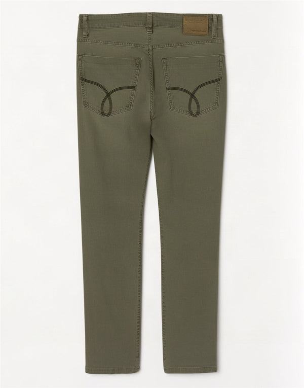Pantaloni skinny cropped da donna Calvin Klein W28 L24 cotone verde