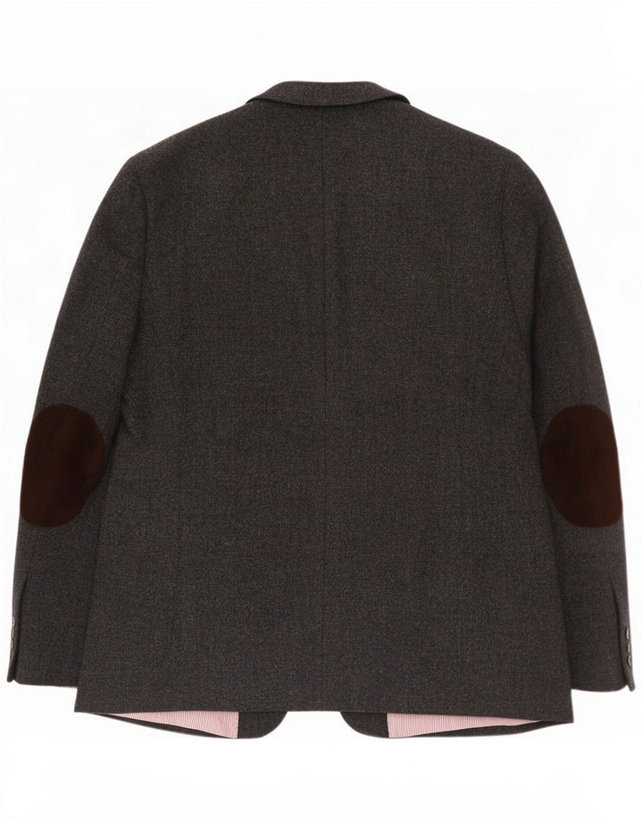 Gant Giacca blazer da uomo a 2 bottoni IT 58 4XL Lana grigia