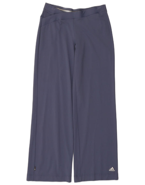 Pantaloni da tuta da donna Adidas Clima 365 a gamba larga UK 12 Medio Blu Navy