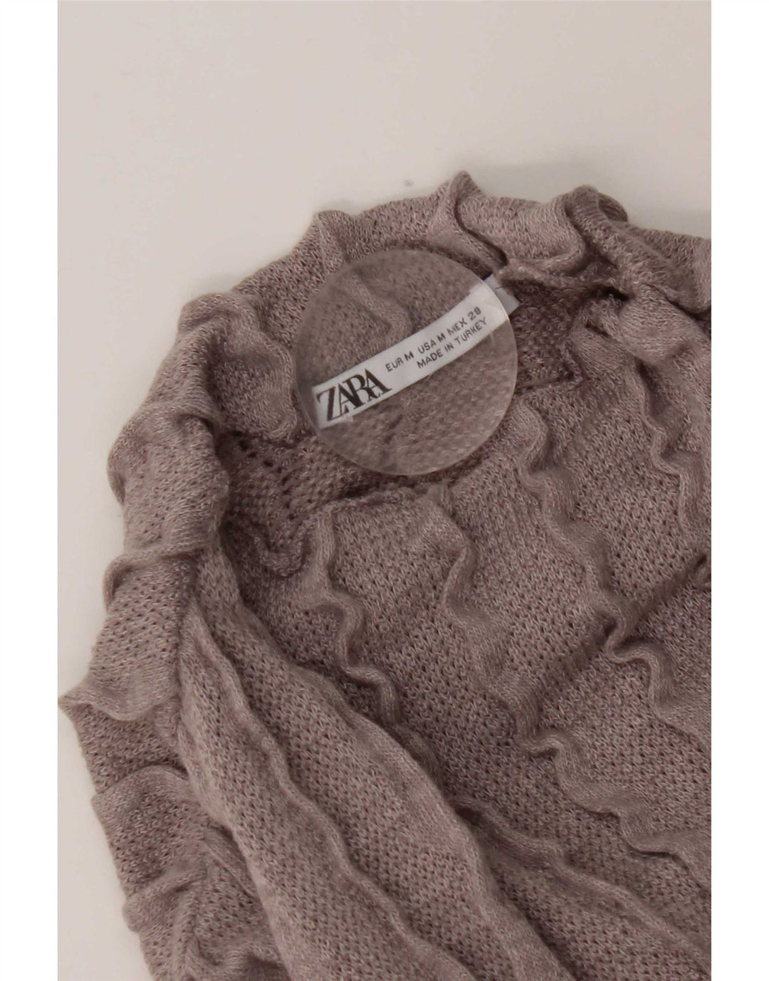 Abito maglione maxi senza maniche Zara da donna UK 12 Grigio medio
