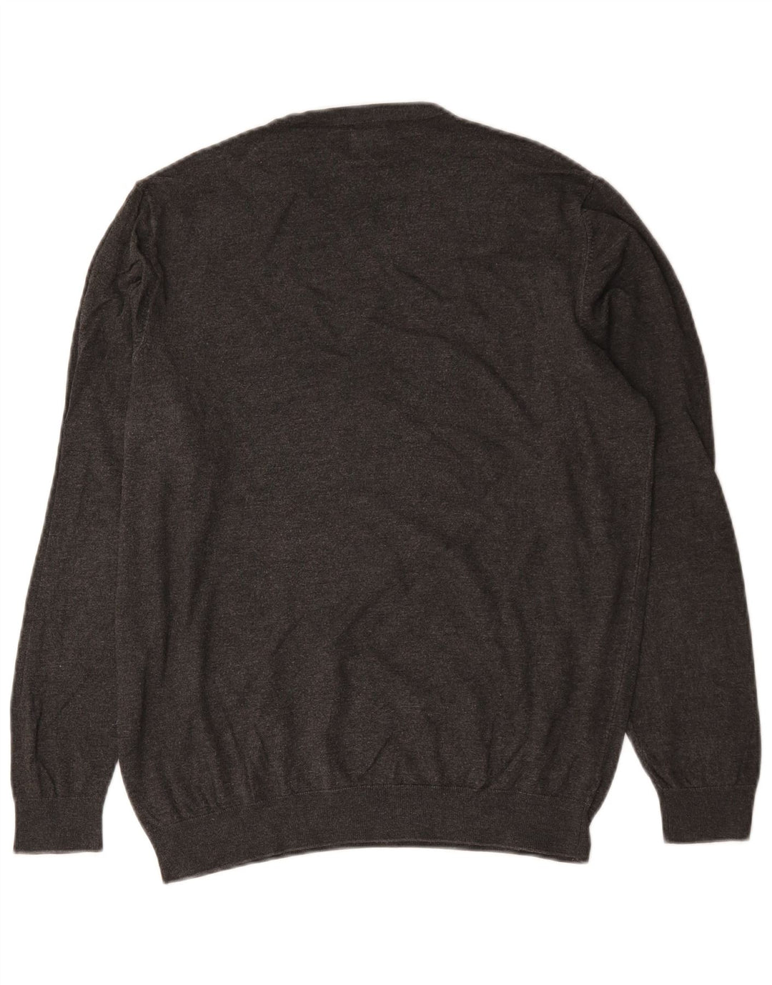 Maglione maglione girocollo da donna Zara UK 14 Viscosa screziata grigio medio